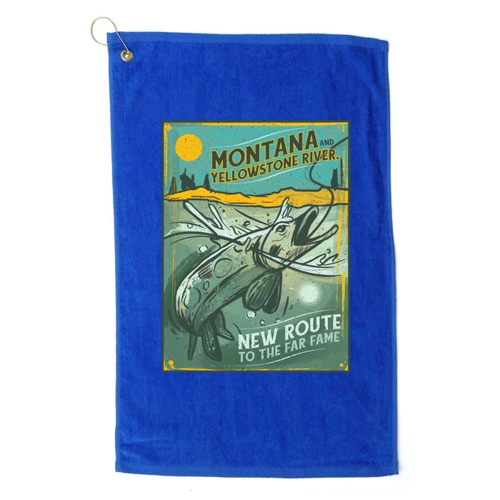 Vintage Fishing Montana Platinum Collection Golf Towel