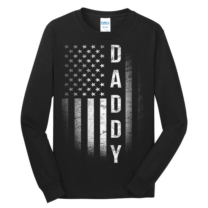 Vintage Flag American Dad Tall Long Sleeve T-Shirt