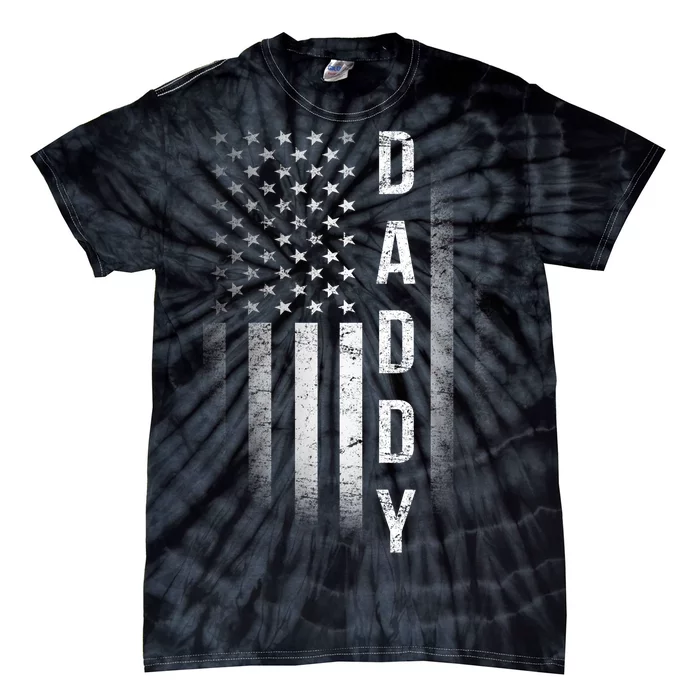 Vintage Flag American Dad Tie-Dye T-Shirt