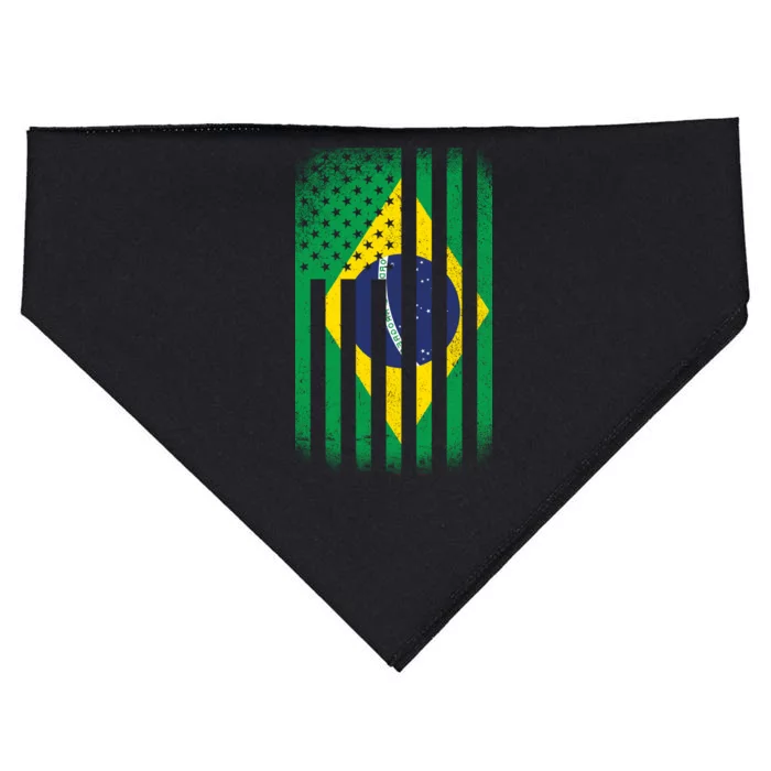 Vintage Flag Of Brazil USA-Made Doggie Bandana