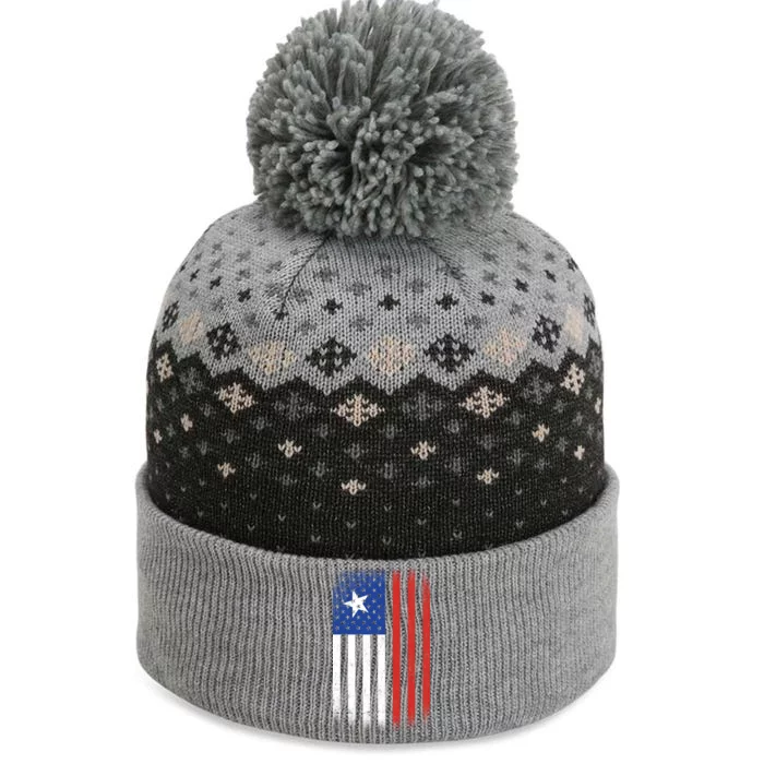 Vintage Flag Of Chile The Baniff Cuffed Pom Beanie