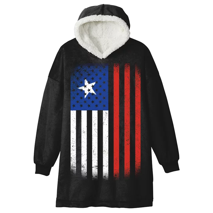 Vintage Flag Of Chile Hooded Wearable Blanket