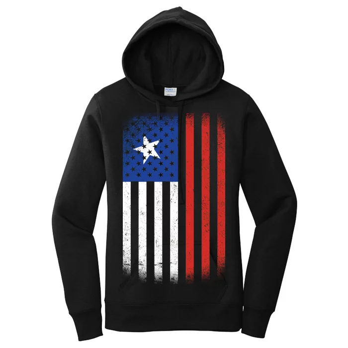 Vintage Flag Of Chile Women's Pullover Hoodie