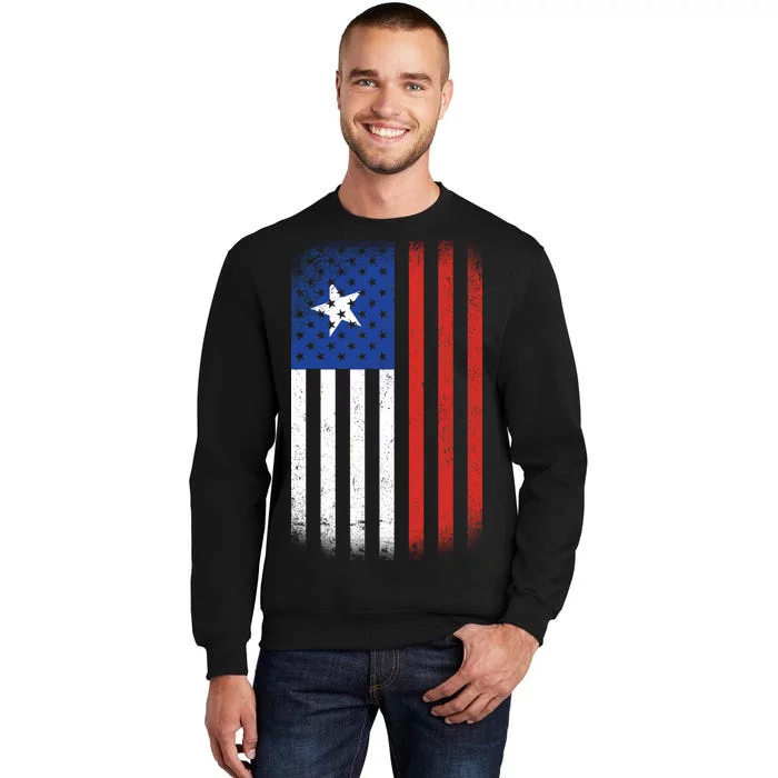 Vintage Flag Of Chile Tall Sweatshirt