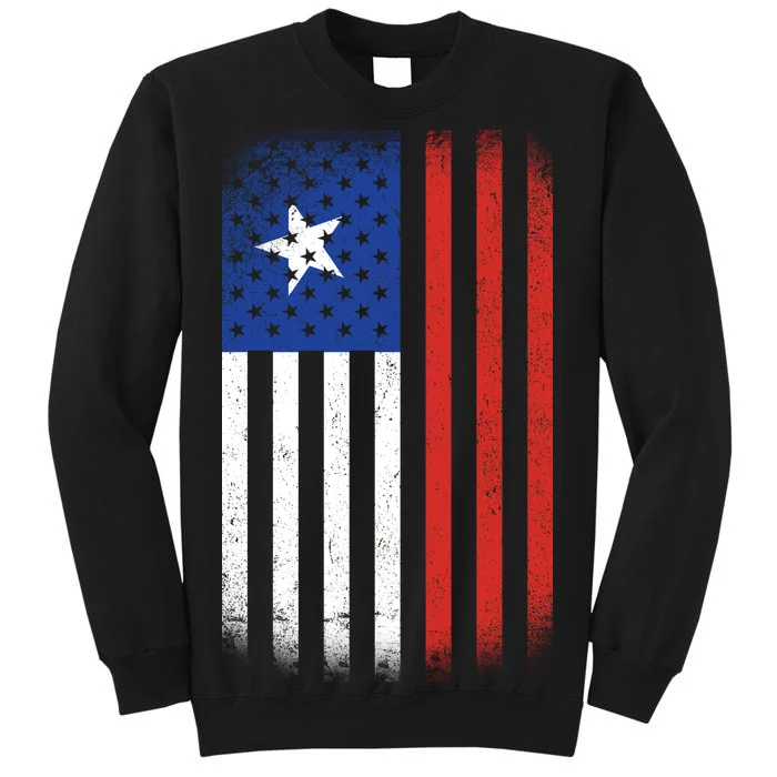 Vintage Flag Of Chile Tall Sweatshirt