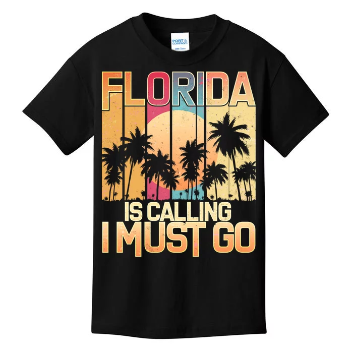 Vintage Florida Is Calling I Must Go Kids T-Shirt