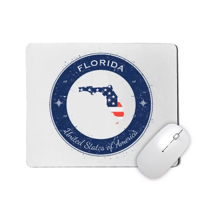 Vintage Florida USA Badge Mousepad