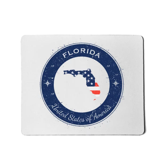 Vintage Florida USA Badge Mousepad