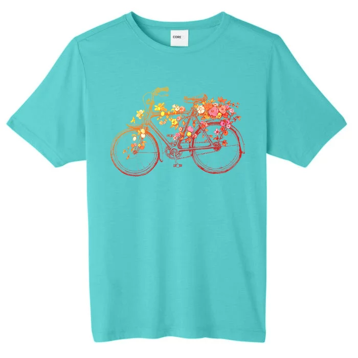 Vintage Flower Bicycle ChromaSoft Performance T-Shirt