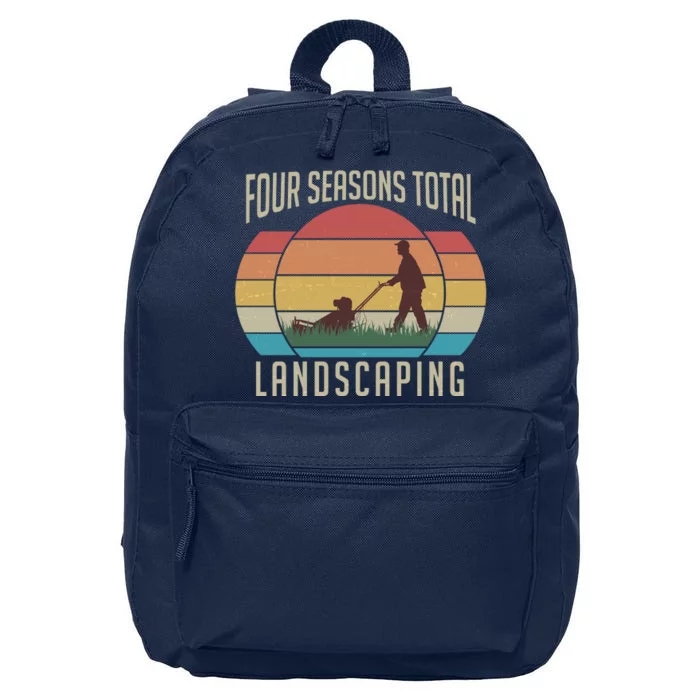 Vintage Four Seasons Total Landscaping 16 in Basic Backpack