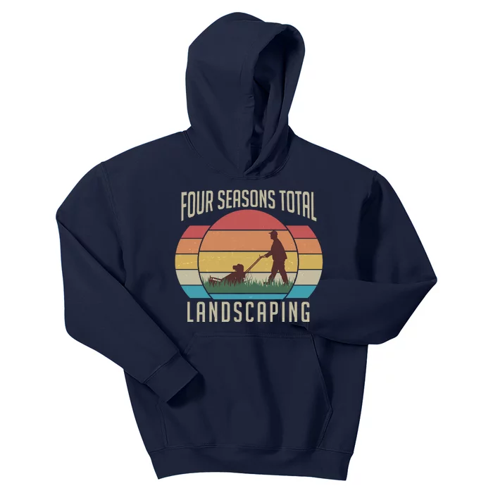 Vintage Four Seasons Total Landscaping Kids Hoodie