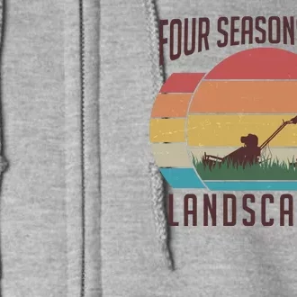 Vintage Four Seasons Total Landscaping Full Zip Hoodie