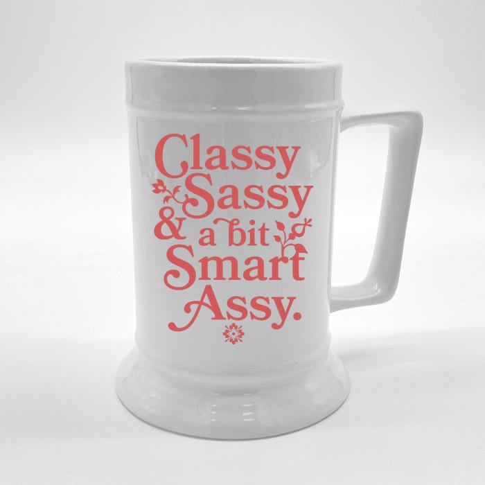 Vintage Funny Classy Sassy & A Bit Smart Assy Front & Back Beer Stein