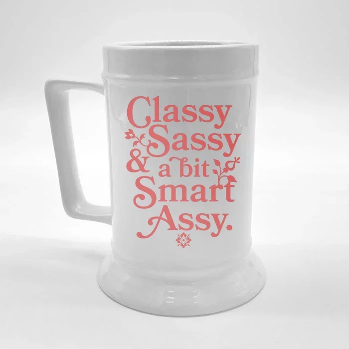 Vintage Funny Classy Sassy & A Bit Smart Assy Front & Back Beer Stein