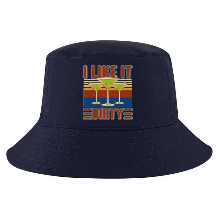 Vintage Funny I Like It Dirty Martini Drinks Cool Comfort Performance Bucket Hat