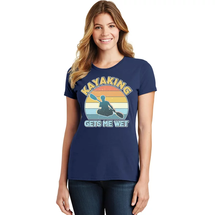 Vintage Funny Kayaking Get Me Wet Women's T-Shirt