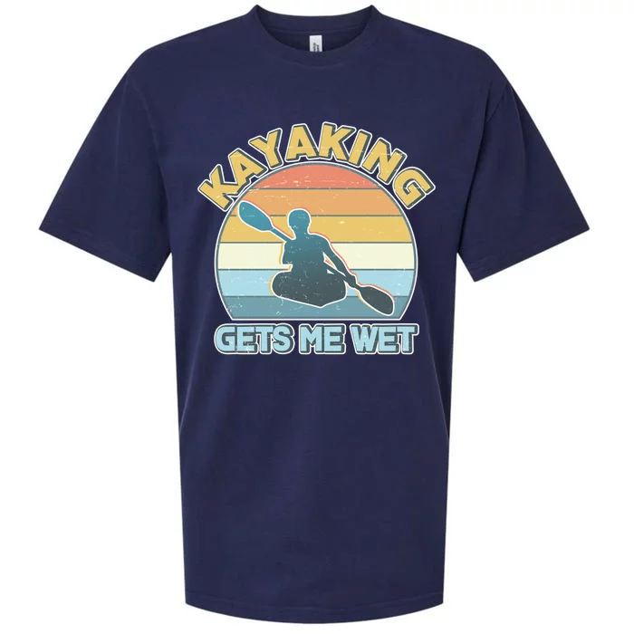 Vintage Funny Kayaking Get Me Wet Sueded Cloud Jersey T-Shirt