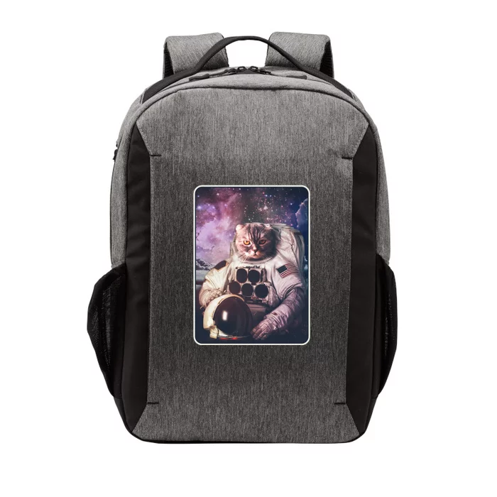 Vintage Galaxy Space Astronaut Cat Vector Backpack