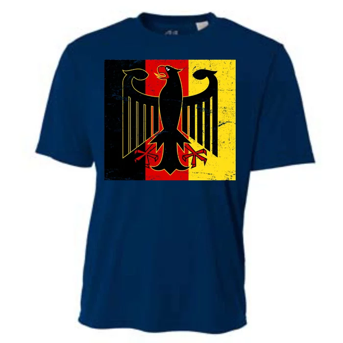 Vintage German Eagle Emblem Flag Cooling Performance Crew T-Shirt