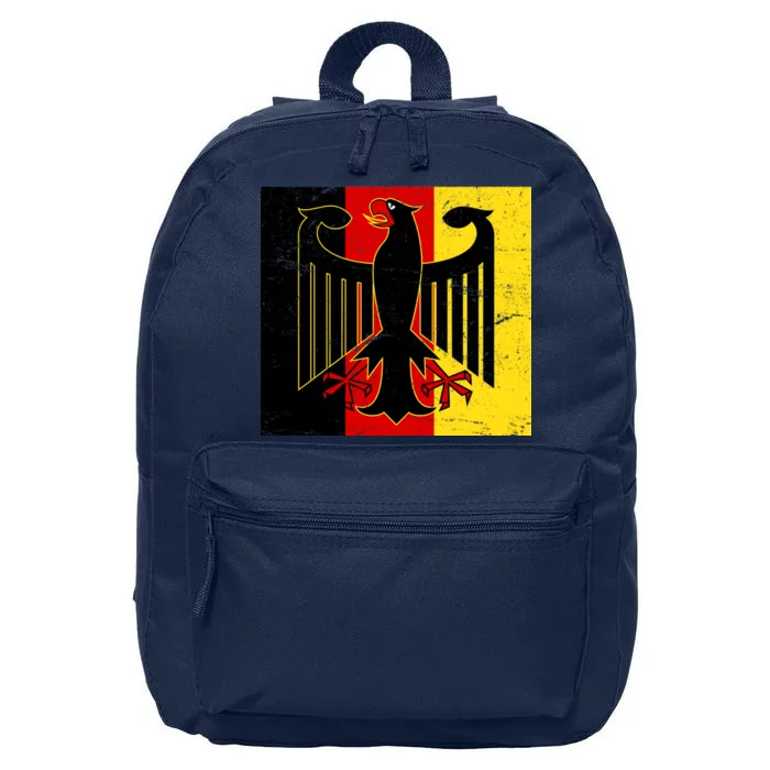 Vintage German Eagle Emblem Flag 16 in Basic Backpack