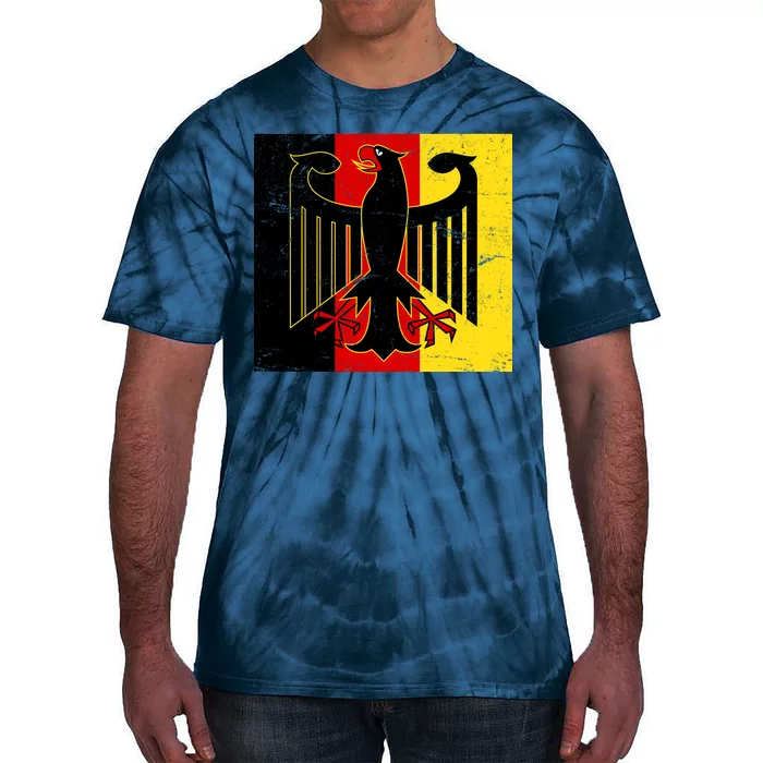 Vintage German Eagle Emblem Flag Tie-Dye T-Shirt