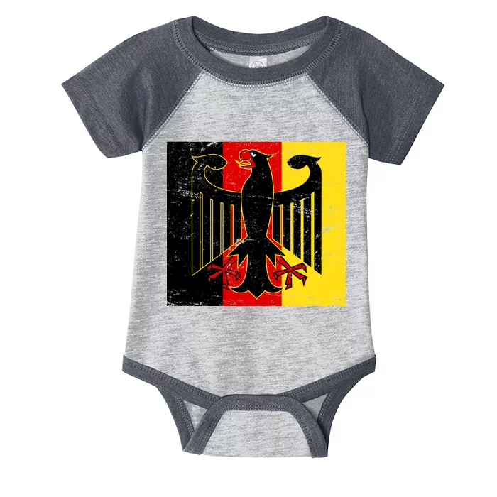 Vintage German Eagle Emblem Flag Infant Baby Jersey Bodysuit