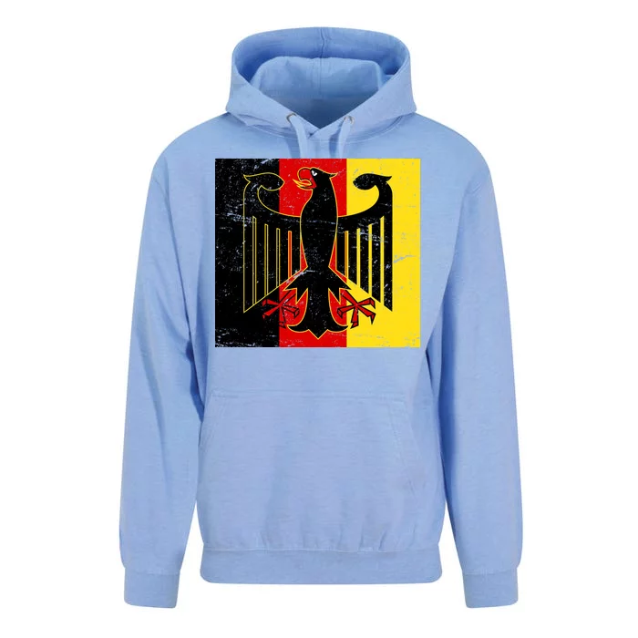 Vintage German Eagle Emblem Flag Unisex Surf Hoodie