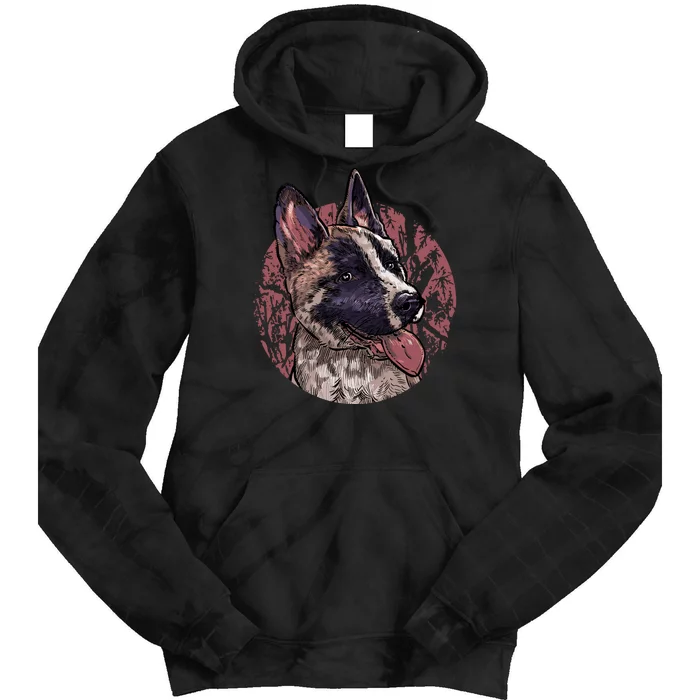 Vintage German Shepherd Tie Dye Hoodie