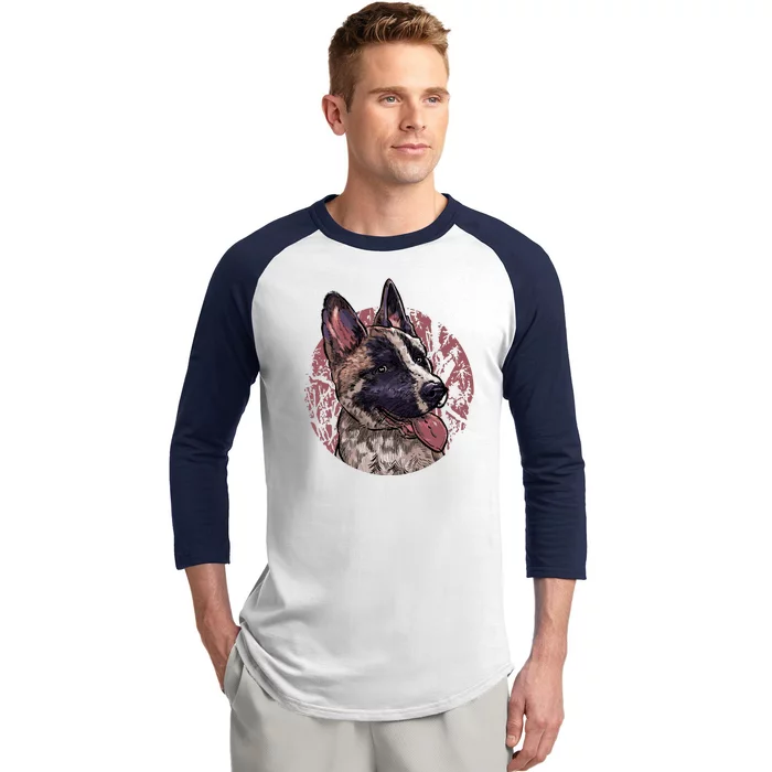 Vintage German Shepherd Baseball Sleeve Shirt