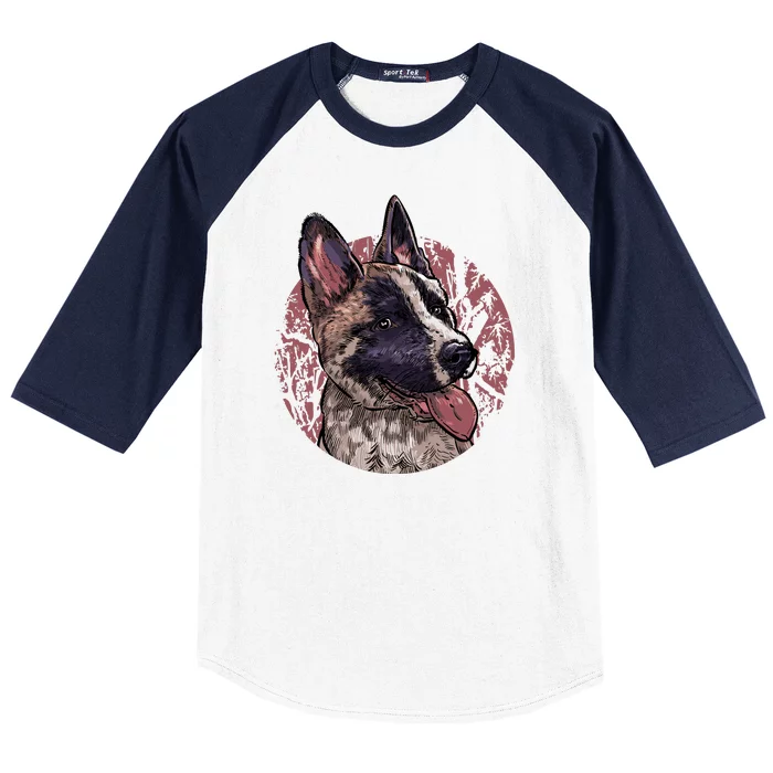 Vintage German Shepherd Baseball Sleeve Shirt