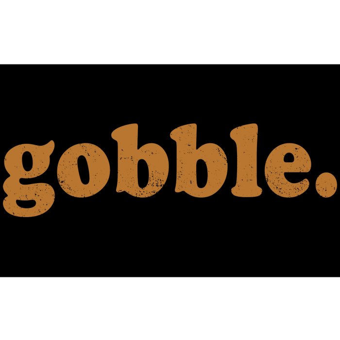 Vintage Gobble Logo Bumper Sticker