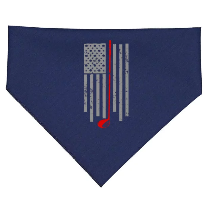 Vintage Golf American Flag USA USA-Made Doggie Bandana