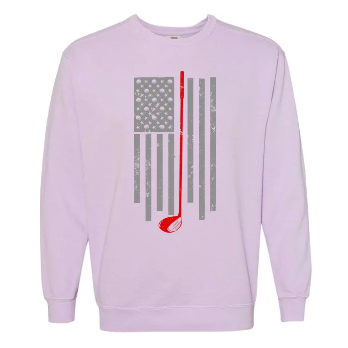 Vintage Golf American Flag USA Garment-Dyed Sweatshirt