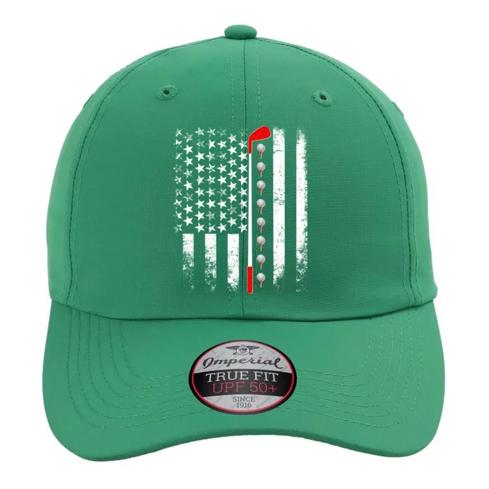 Vintage Golfing American Flag Golf Club The Original Performance Cap