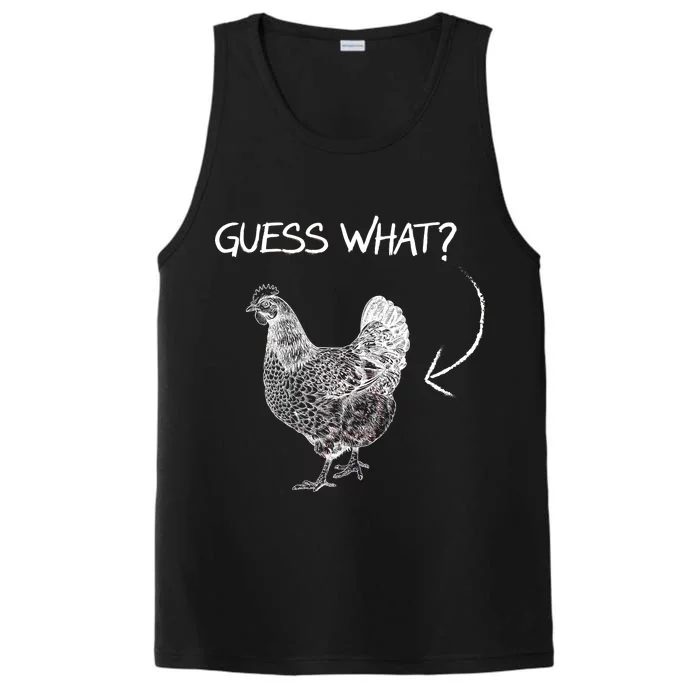 Vintage Guess What Chicken Butt Funny Performance Tank