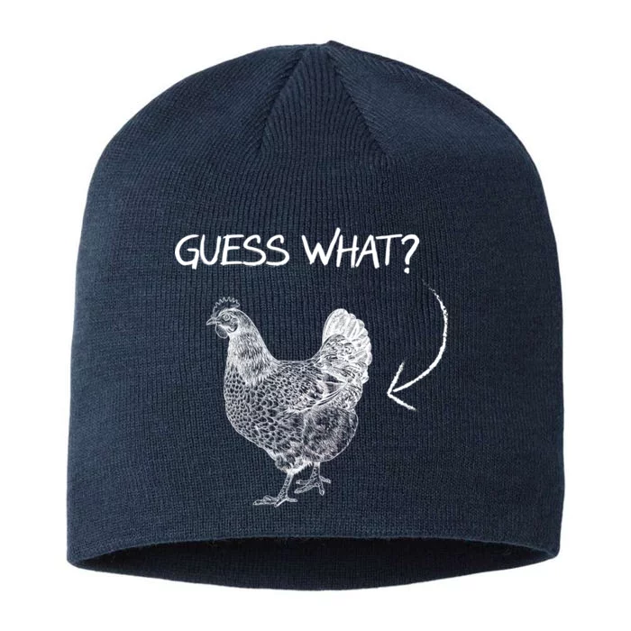 Vintage Guess What Chicken Butt Funny 8 1/2in Sustainable Knit Beanie