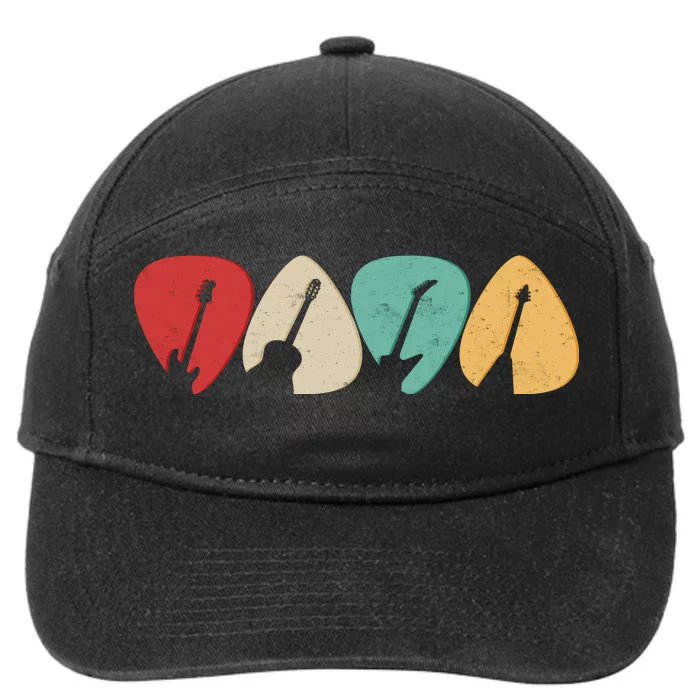 Vintage Guitar Picks 7-Panel Snapback Hat