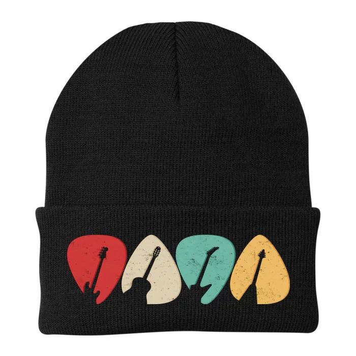 Vintage Guitar Picks Knit Cap Winter Beanie