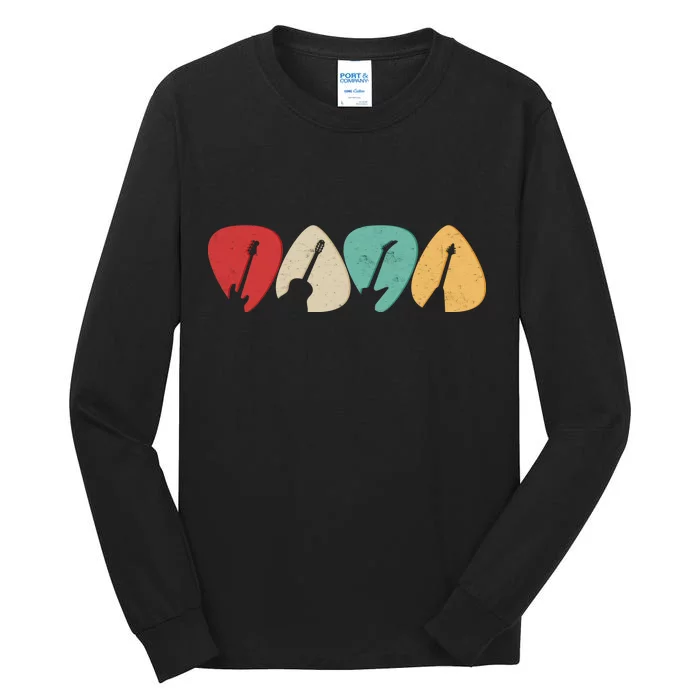 Vintage Guitar Picks Tall Long Sleeve T-Shirt