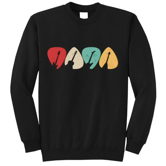 Vintage Guitar Picks Tall Sweatshirt