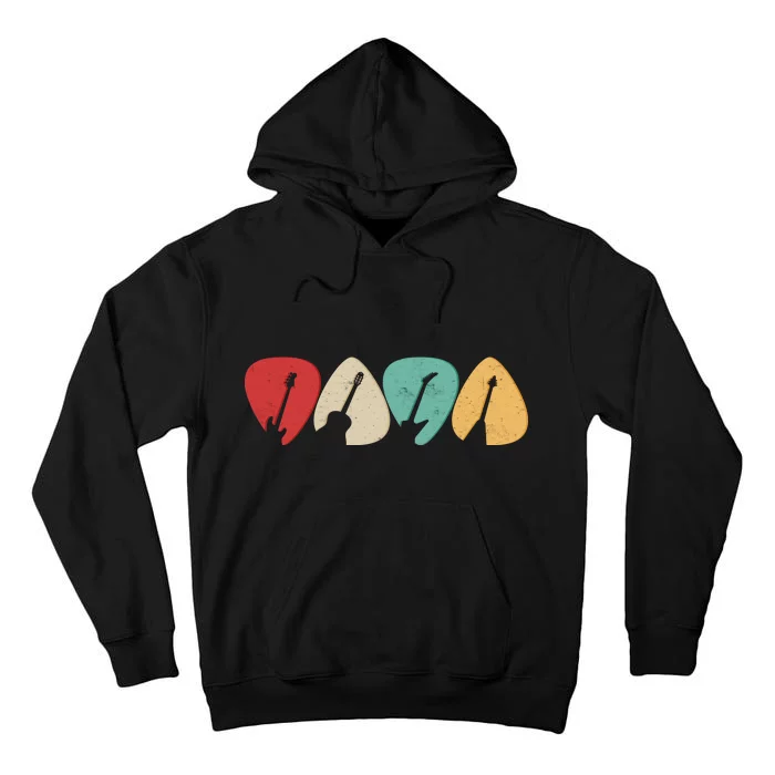 Vintage Guitar Picks Tall Hoodie