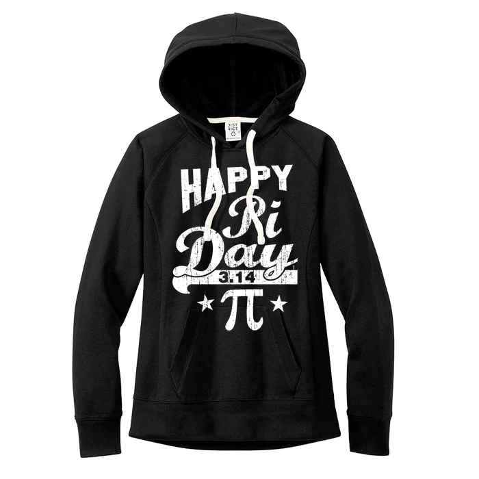 Vintage Happy Pi Day 3.14 Women's Fleece Hoodie