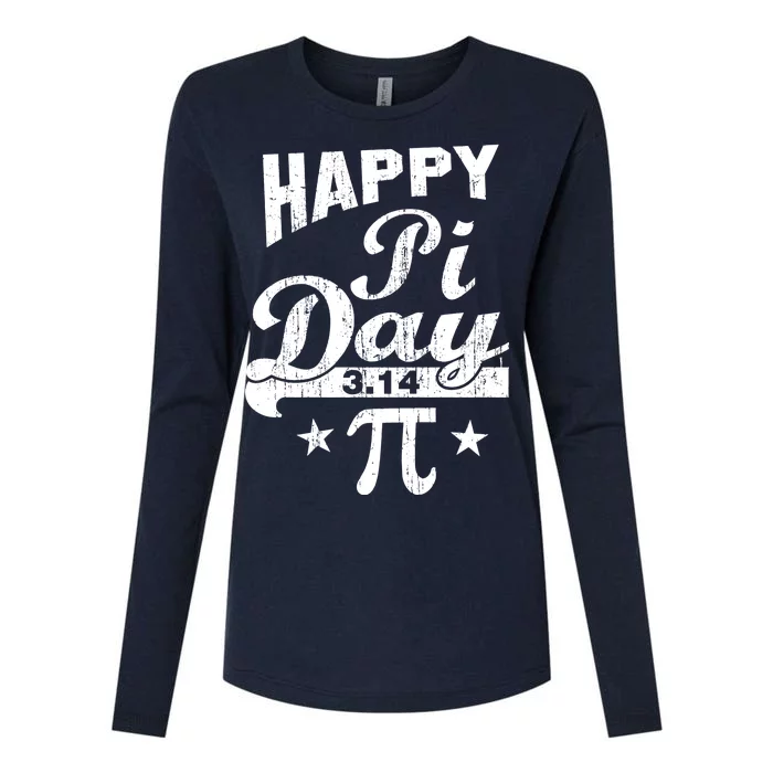 Vintage Happy Pi Day 3.14 Womens Cotton Relaxed Long Sleeve T-Shirt