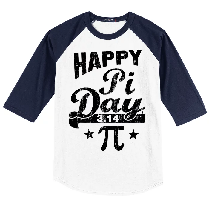 Vintage Happy Pi Day 3.14 Baseball Sleeve Shirt