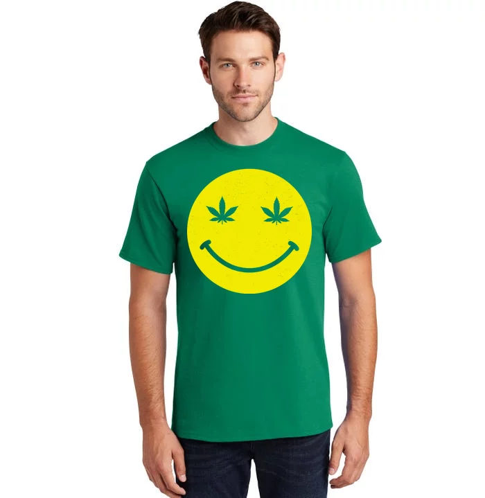 Vintage Happy Pot Smiley Face Tall T-Shirt