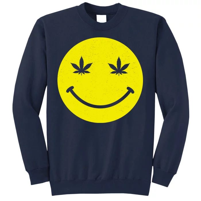 Vintage Happy Pot Smiley Face Tall Sweatshirt