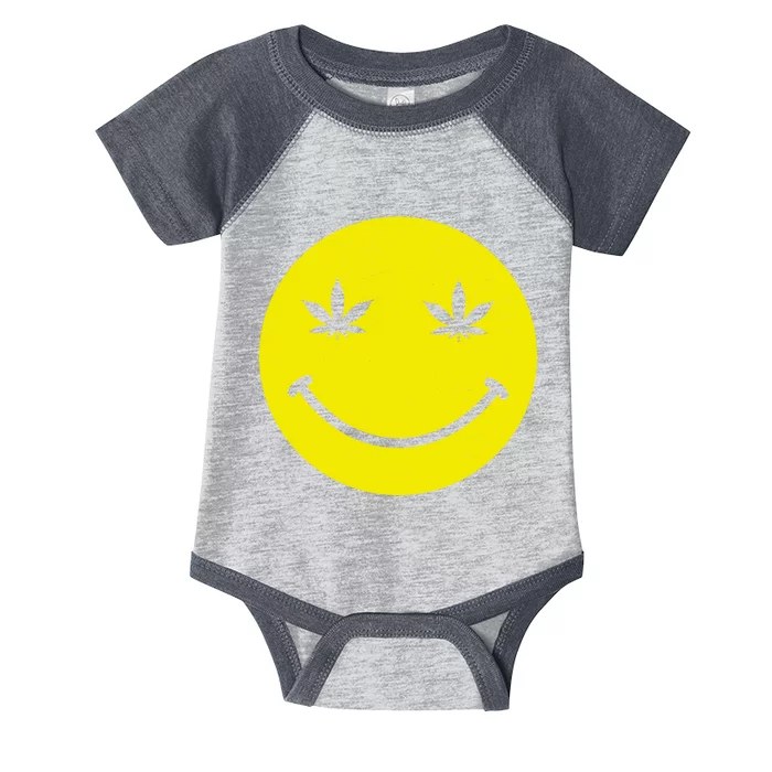 Vintage Happy Pot Smiley Face Infant Baby Jersey Bodysuit