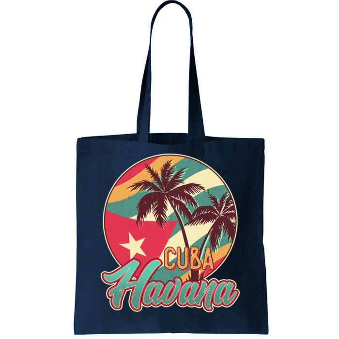 Vintage Havana Cuba Emblem Tote Bag