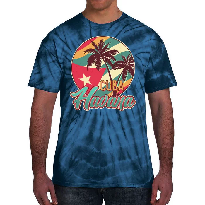 Vintage Havana Cuba Emblem Tie-Dye T-Shirt