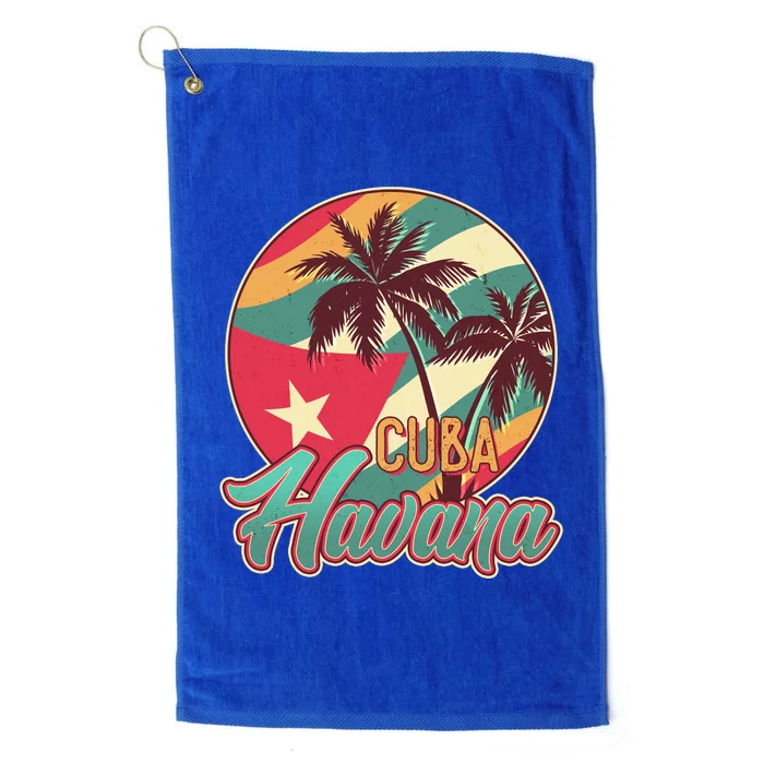 Vintage Havana Cuba Emblem Platinum Collection Golf Towel